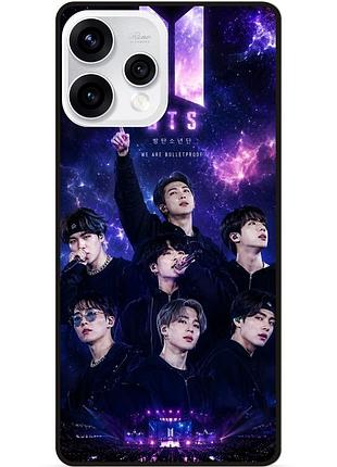 Силиконовый бампер чехол для oppo reno 15 с картинкой bts bangtan boys