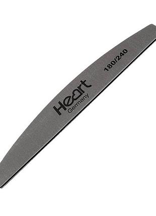 Пилка для ногтей heart platinum pro half, 180/240