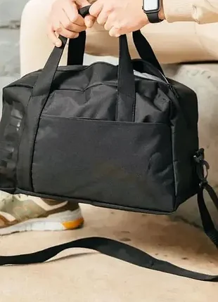 Сумка чемодан Puma черная спортивная дорожная пума мужская женская 6