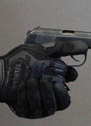 Перчатки пылкие черные mechanix m-pact