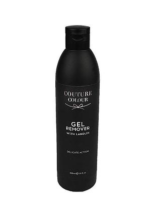 Засіб для видалення гелю та гель-лаку gel remover with lanolin couture colour 300 мл