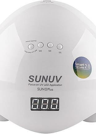 Лампа led/uv sunuv sun 5 plus white, 48 вт оригінал 2