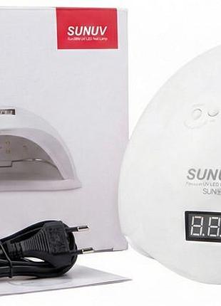 Лампа led/uv sunuv sun 5 plus white, 48 вт оригінал 4