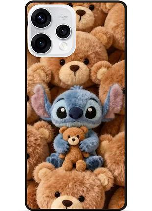 Силиконовый чехол бампер для oppo reno 15 с картинкой stitch стич