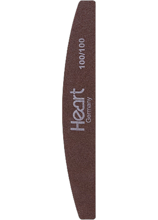 Пилка для нігтів heart half brown 100/100