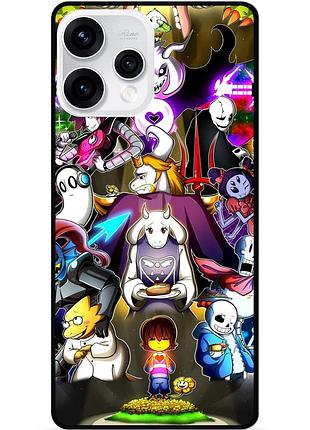 Силиконовый чехол бампер для oppo reno 15 с рисунком андертейл undertale