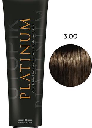 Крем-краска для волос 3.00 темно-каштановый platinum hipertin, 100 мл