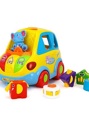 Детская интерактивная машинка dumma clever coupe a896, автобус-сортер, 12+ мес.
