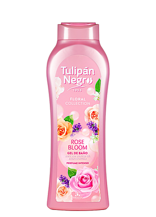 Гель для душу парфумований tulipan negro "квітка троянди" 650 мл