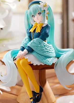 Фигурка хацуне мику, hatsune miku, цветочная фея, noodle stopper figure, вокалойд, цветочная фея