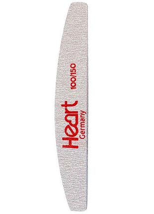 Пилка для ногтей heart half, 100/150