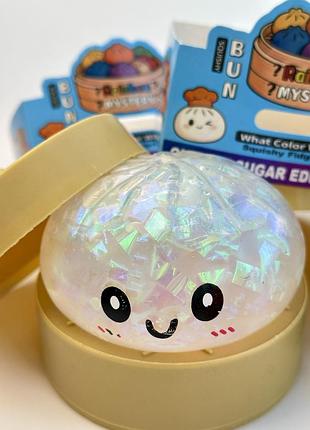 Трендовый сквиш антистресс хинкали в пароварке, squishy dumpring stress ball, пельмень, дамплинг,1шт