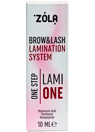 Моносистема ламинирования бровей и ресниц lamione one step zola, 10 мл