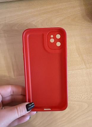 Чохол на iphone 11, червоний колір. 3