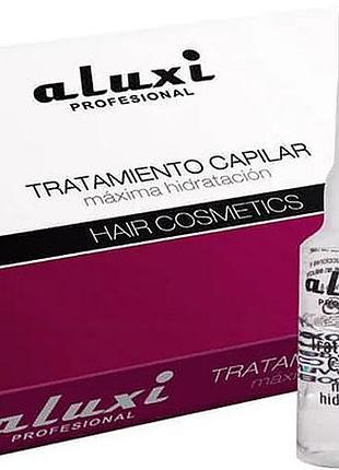 Ампулы для волос суперформула для максимального увлажнения max.hidratacion aluxi, 6х8 мл