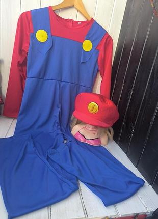 Карнавальный костюм супер марио super mario супермен