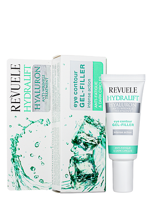 Гель філер для контуру очей revuele hydralift hyaluron gel filler розгладжуючий 25 мл daily skin care