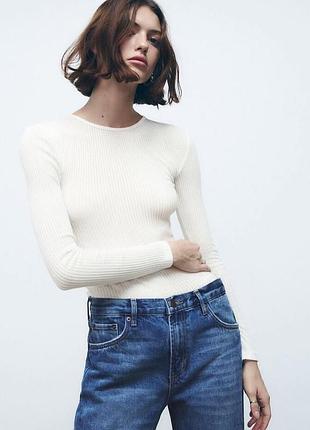 Напівпрозорий білий лонгслів в смужку zara
✨✨✨✨✨✨✨✨✨✨