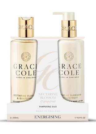 Набір для тіла nectarine blossom & grapefruit duo grace cole, (300 мл/300 мл)