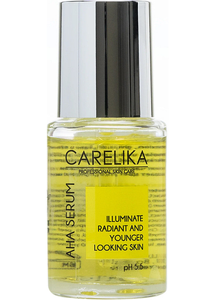 Сироватка для обличчя з aha-кислотами carelika, 30 мл
