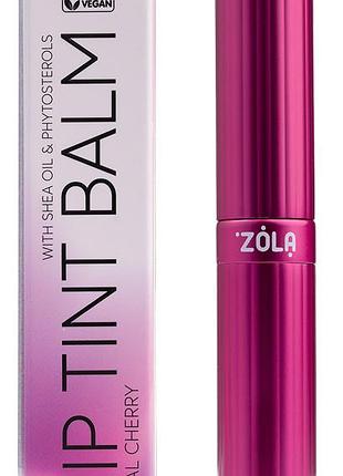 Оттеночный бальзам для губ 03 cherry natural lip tint balm zola, 3г