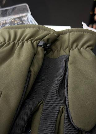 Рукавиці mil-tec softshell thinsulate - olive 10