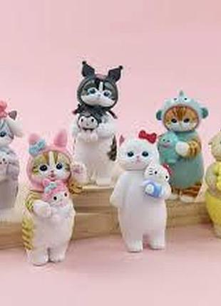 Набор фигурок котиков sanrio, 6 шт