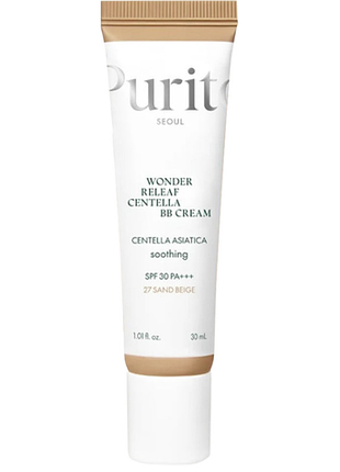 Вв крем с экстрактом центеллы purito seoul wonder releaf centella bb cream (№27 sand beige), 30 мл