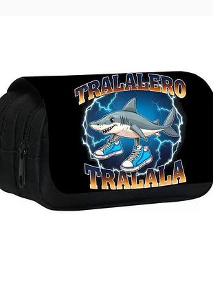 Пенал з принтом тралалеро тралала "tralalero tralala"