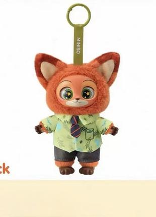 Игрушка-брелок ник уайлд крутыхвост, nicholas "nick" piberius wilde зоотрополис, zootopia, 15 см