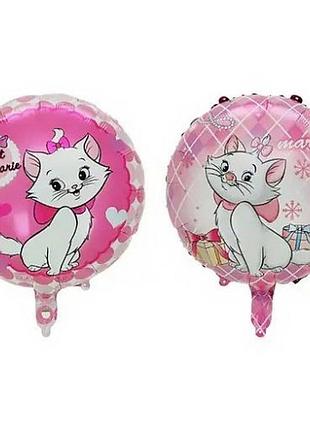 Шарик фольгированная 18" (45см) круг кошечка Мери (китай) 0008-723
