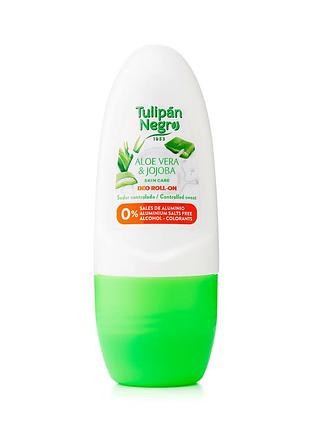 Дезодорант для тела женский tulipan negro "алоэ вера и жожоба" (50 мл) daily skin care