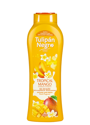 Парфюмированный гель для душа "тропическое манго" tulipan negro 650 мл daily skin care