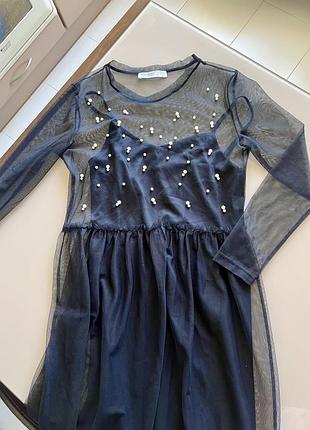 Сукня-сітка zara 4