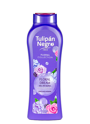 Гель для душа парфюмированный tulipan negro "цветочные мечты" 650 мл daily skin care