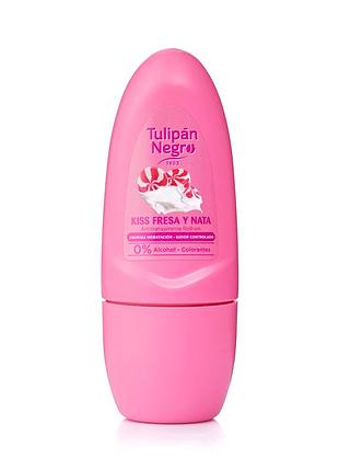 Шариковый дезодорант для тела tulipan negro с ароматом "клубничный крем" (50 мл) daily skin care