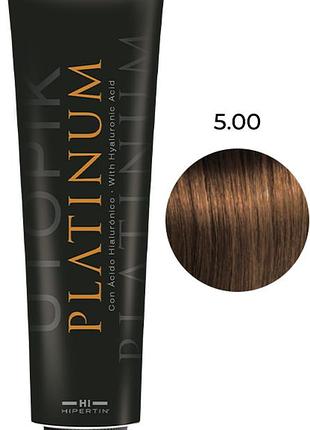 Крем-краска для волос 5.00 светло-каштановый platinum hipertin, 100 мл