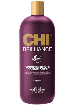 Кондиционер для поврежденных волос deep brilliance optimum moisture chi, 946 мл