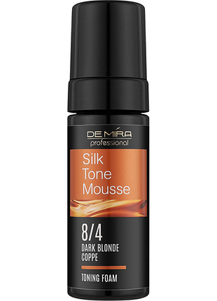 Тонирующая пенка для волос 8/4 silk tone mousse demira professional, 120 мл