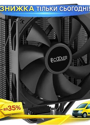 Ku кулер для процессора universal fit pccooler 120 мм активное охлаждение до 180 вт для intel amd баше uni2l_k