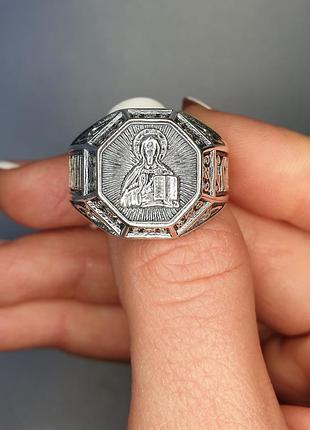 Кольцо серебряное "иисус благославляющий" 21,5 11,74 г