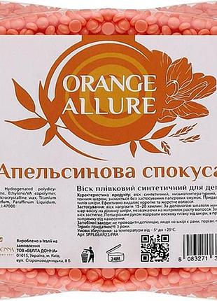 Воск в гранулах пленочный синтетический orange allure bella donna, 800 г