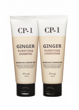 Набір відновлюючий шампунь та кондиціонер для волосся імбир cp-1 ginger purifying , 100 мл