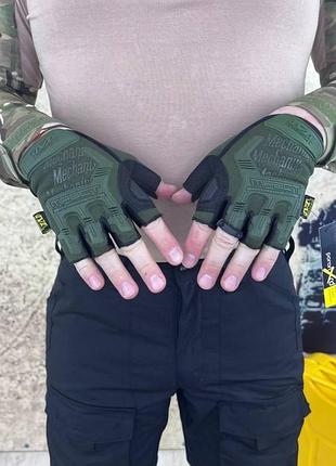 Перчатки тактические беспалые mechanix усиленная 6