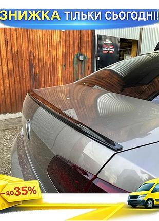 Спойлер lip sunplex черный для volkswagen passat b7 2012-2015 тюнинг для улучшения аэродинамики авто ku-22