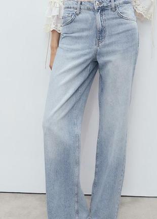 Джинси wide leg 36p. mango 🩷
