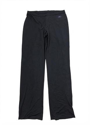 Чорні спортивні штани / легінси кльош reebok play dry