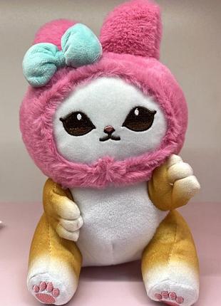 Мягкая игрушка мелоди котик my melody, sanrio, размер 25 см