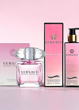 Versace bright crystal женский парфюмированный набор