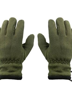 Рукавиці флісові покращені olive 3